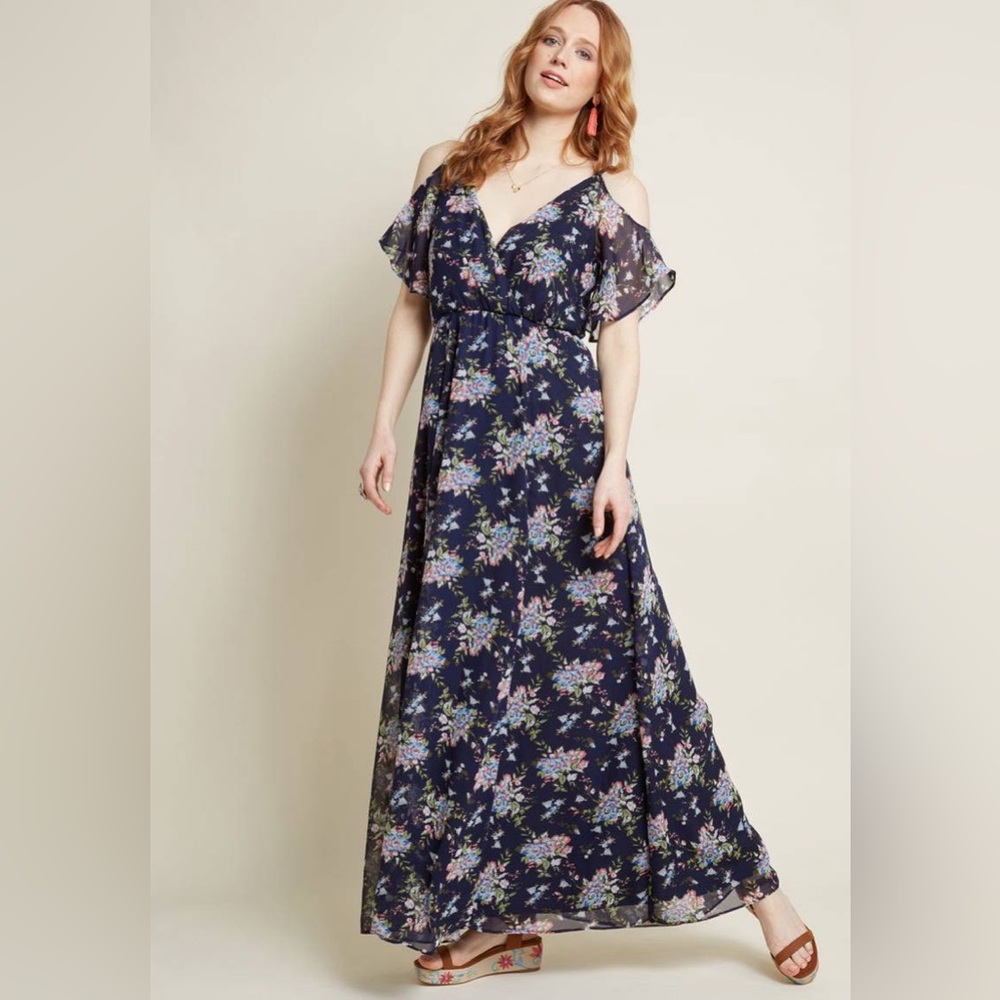 Liza Luxe Modcloth Floral Maxi Dress XL